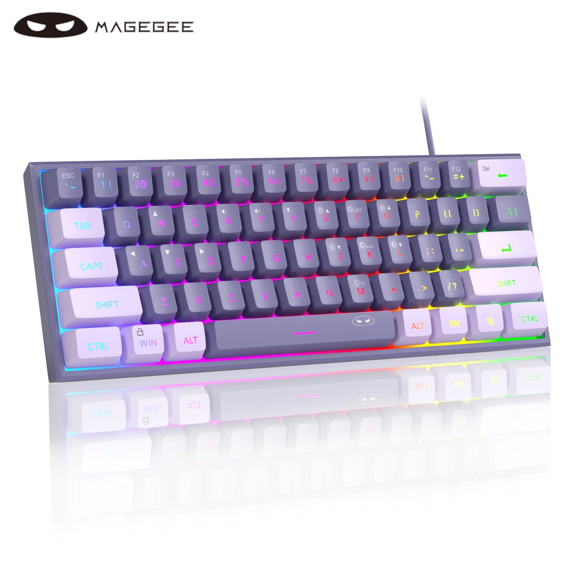MageGee TS91 60 % Mini RGB Gaming-Tastatur