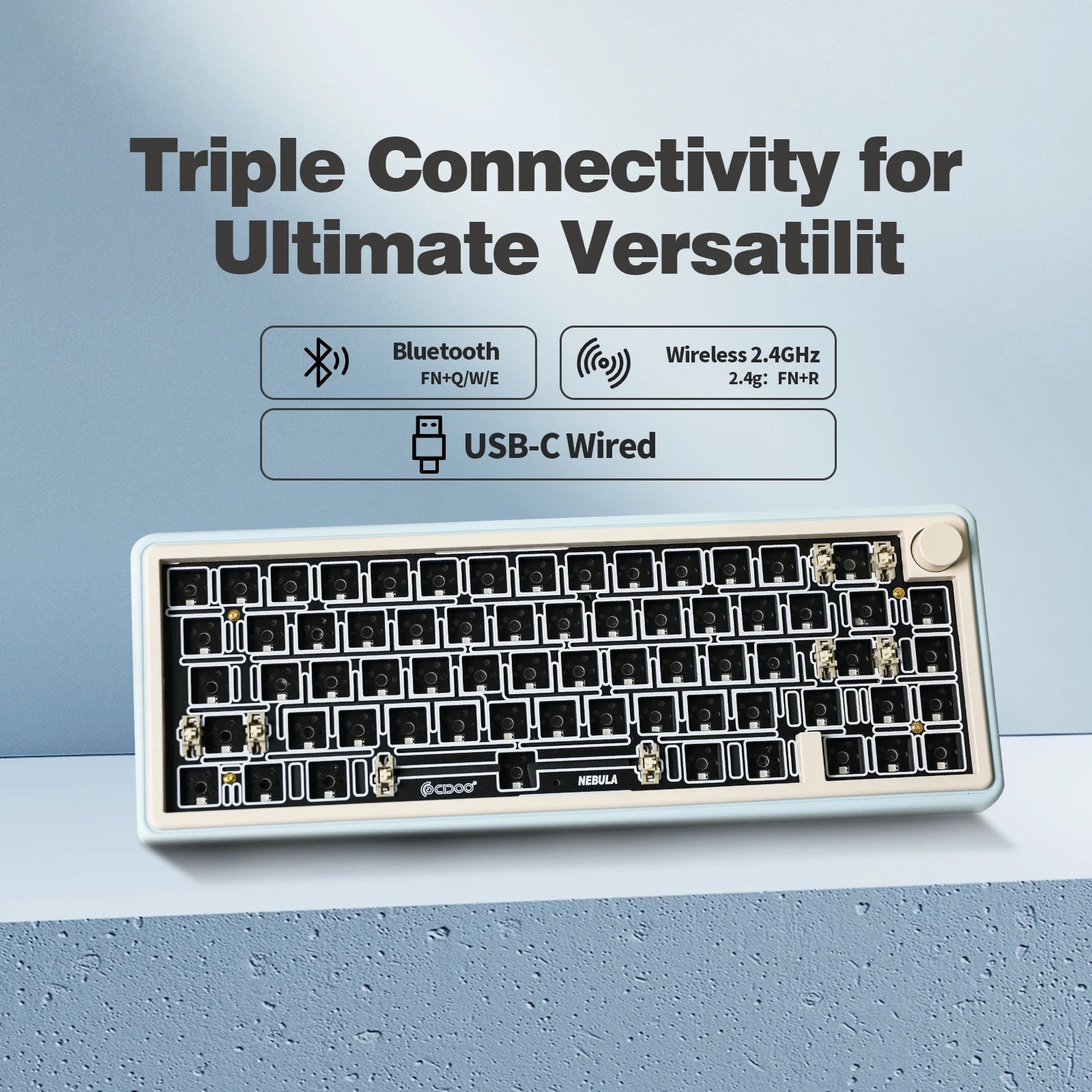 CIDOO NEBULA 65% Mechanische Tastatur