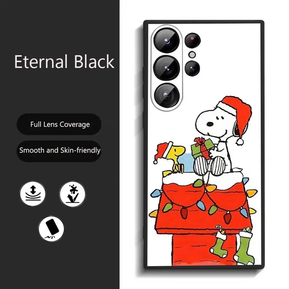 Cartoon Snoopy Weihnachts Handyhülle für Samsung S25