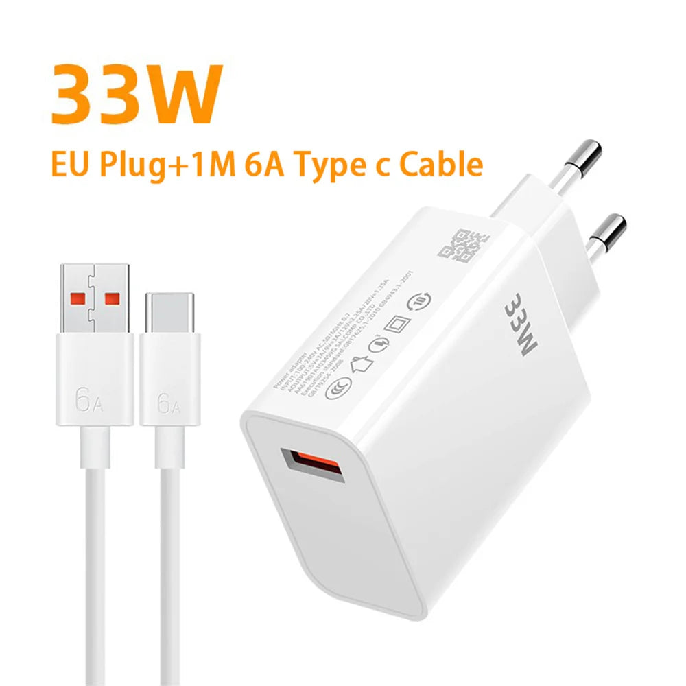 33W USB Schnellladegerät EU/US Stecker