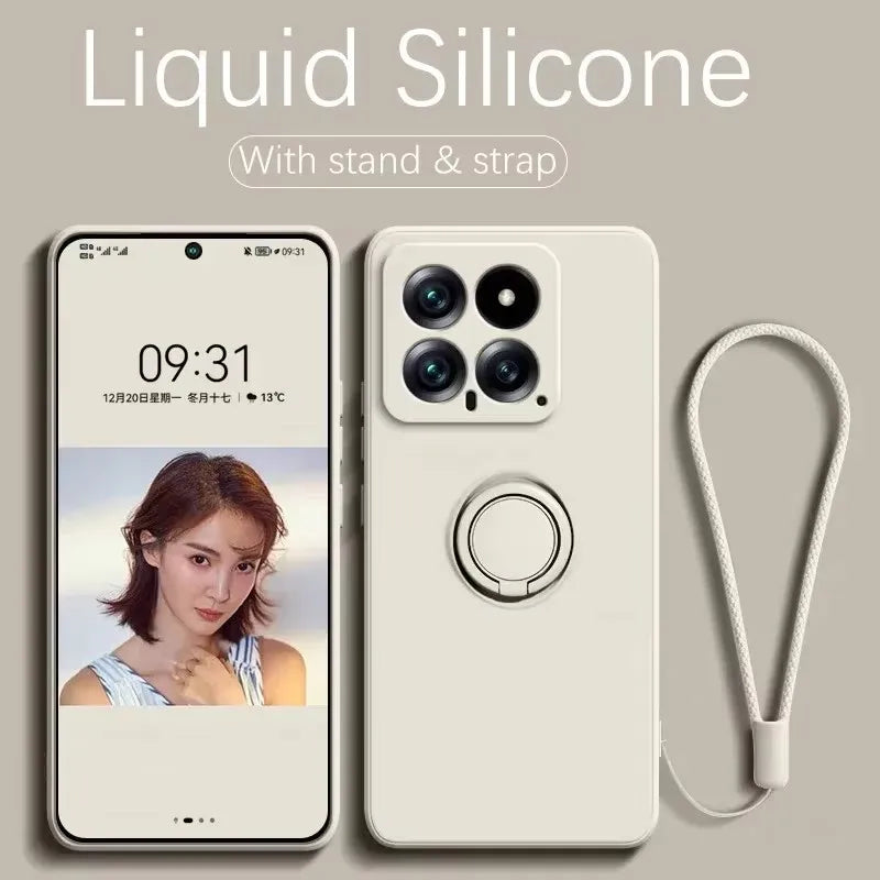 Luxus Silikon Magnet Handyhülle Stand