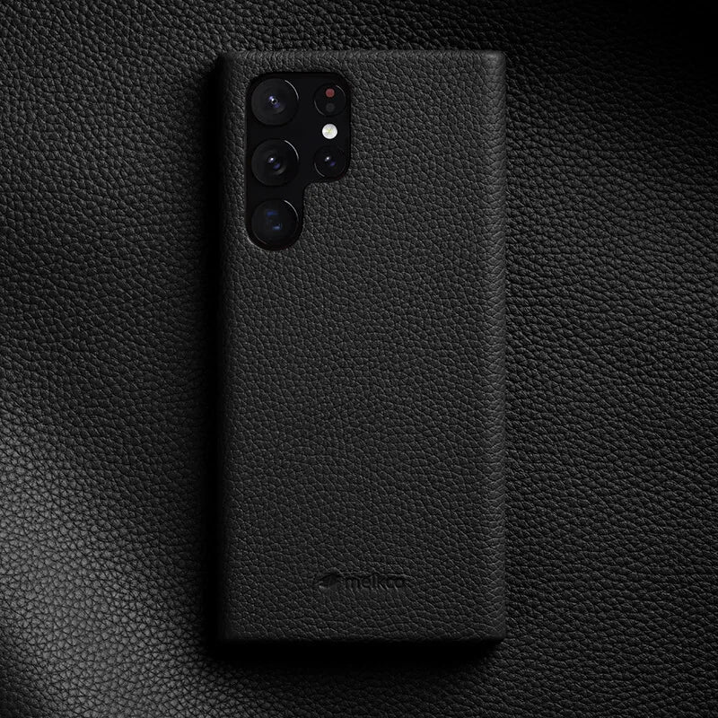 Handgefertigte Echtledertasche für Galaxy S25 Ultra