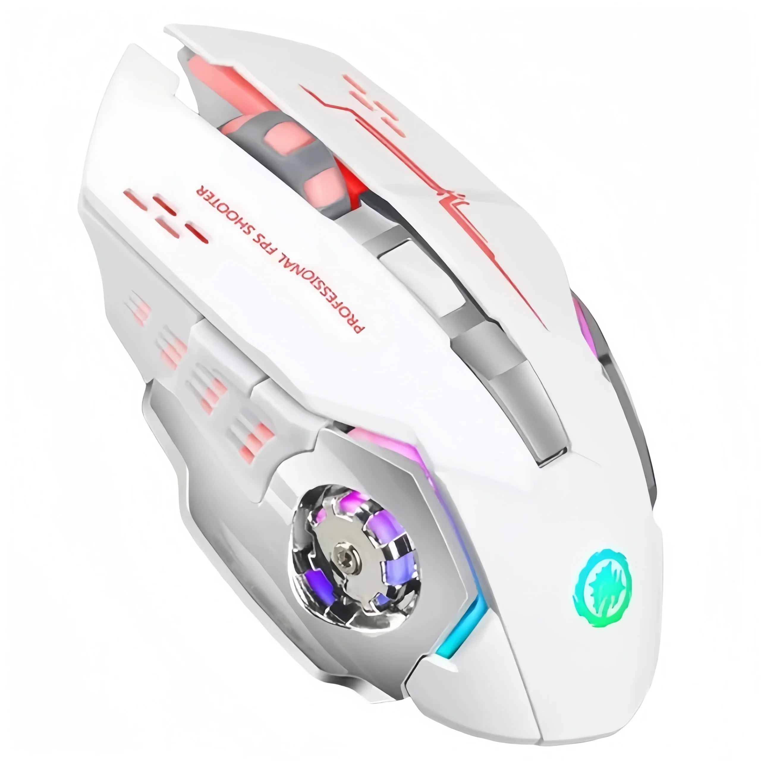 Leise RGB Funkmaus 3600 DPI mit Bluetooth & Akku