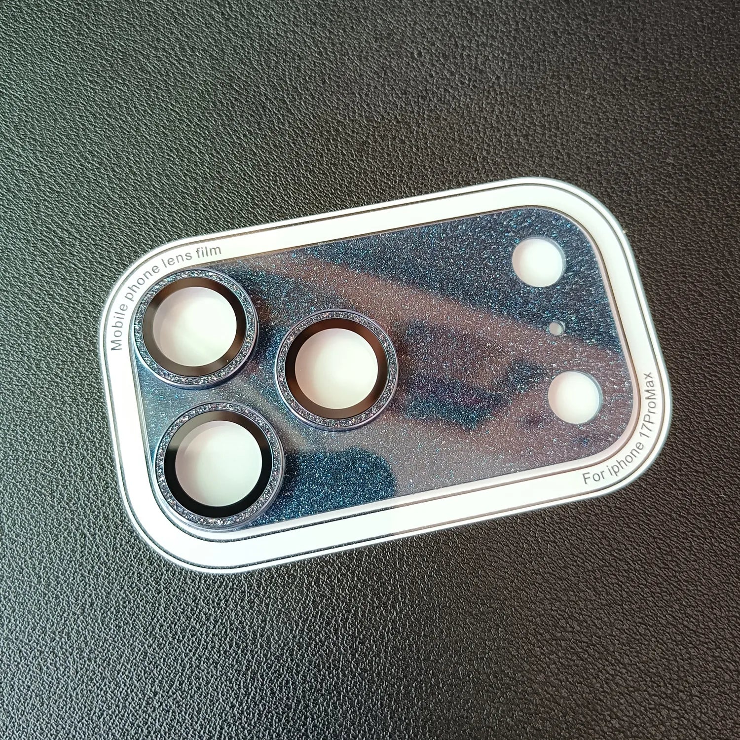Glitter camera protective ring for iPhone 17 Pro Max