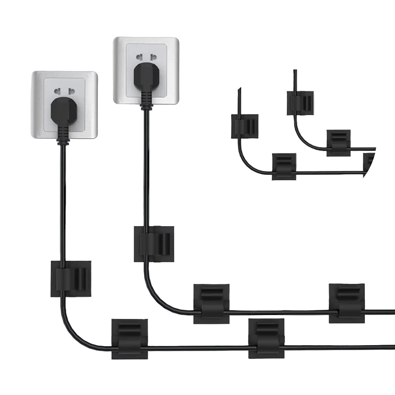Selbstklebende Kabelclips für Büro, Auto und Zuhause