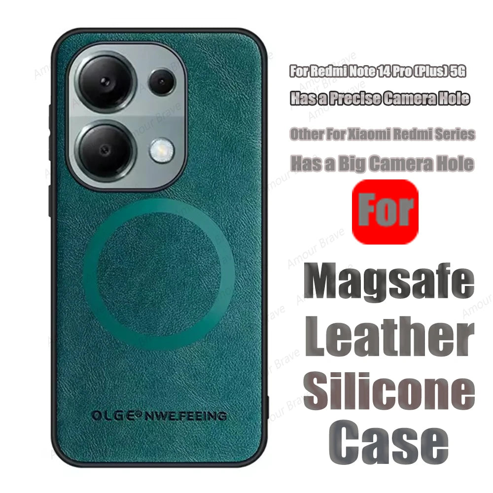 Lederhülle mit MagSafe für Xiaomi Redmi