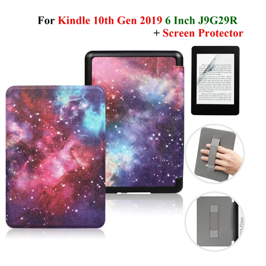 Hülle + Folie für Kindle 10. Gen 6 Zoll