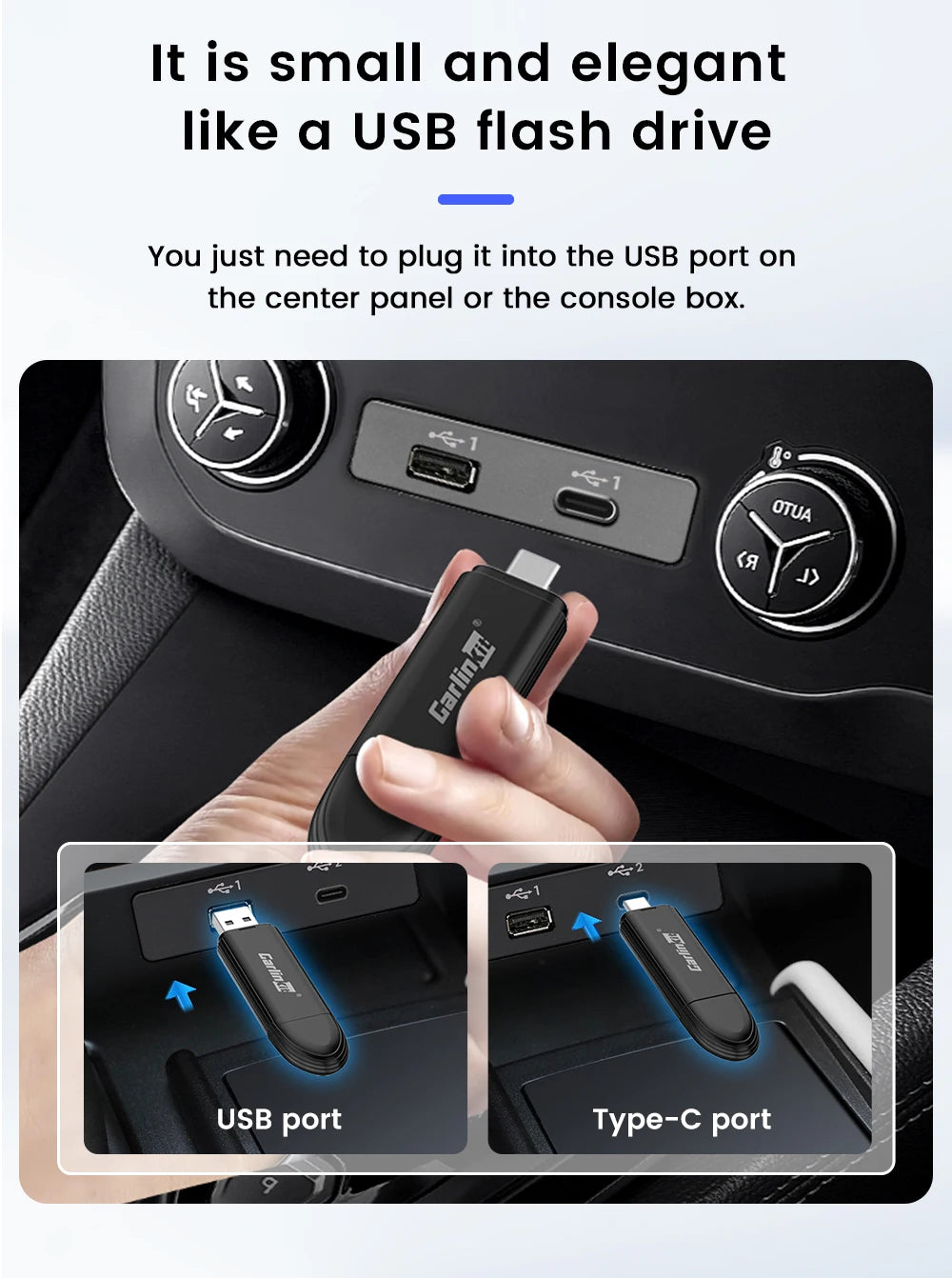 Adaptateur CarPlay sans fil Carlinkit MINI SE