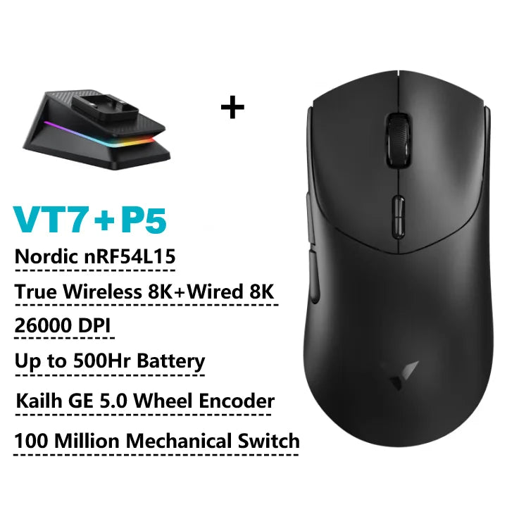 Leichte Wireless Gaming-Maus mit 8K Polling-Rate