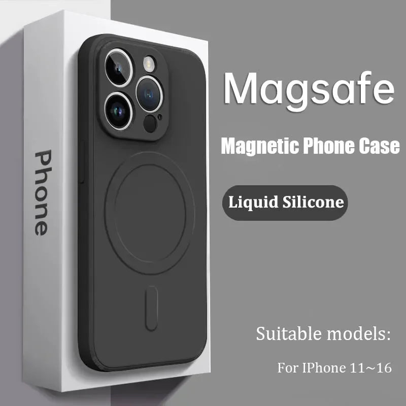Luxus MagSafe Silikonhülle iPhone