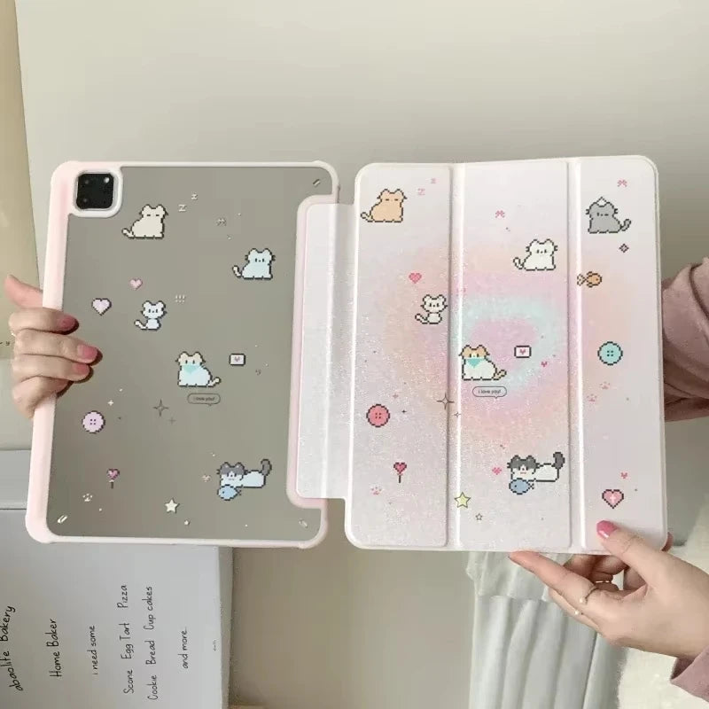 Floral Acryl iPad Hülle