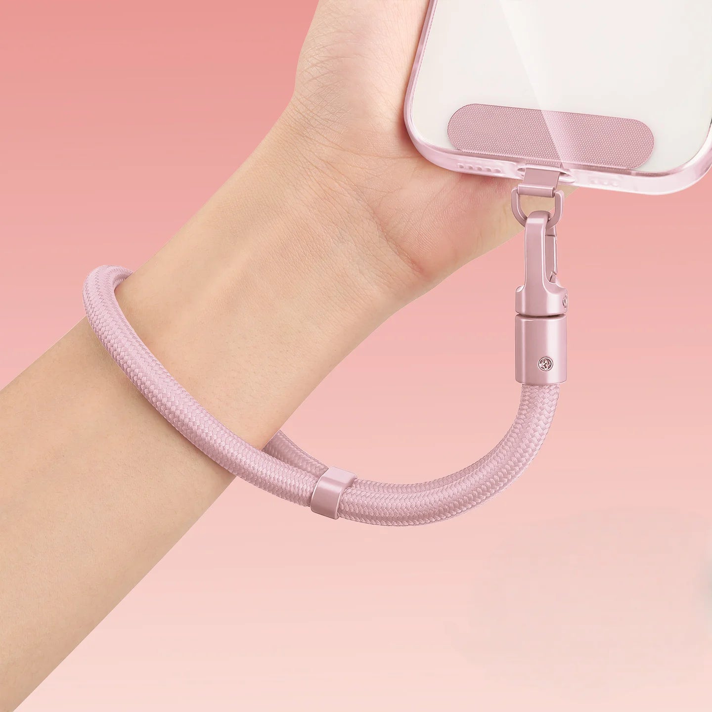 Kurzes Handy-Lanyard mit Anti-Drop-System, verstellbar