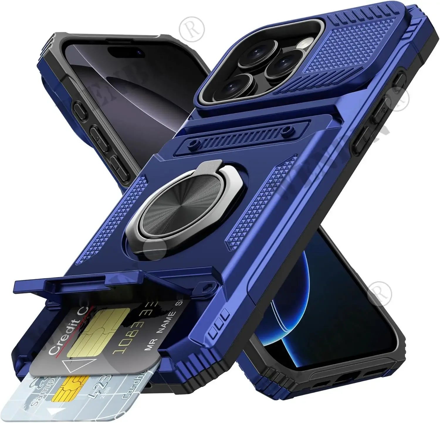 Magnetische Hülle mit Ringständer für iPhone 17 Pro