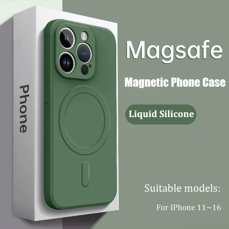 Luxus MagSafe Silikonhülle iPhone