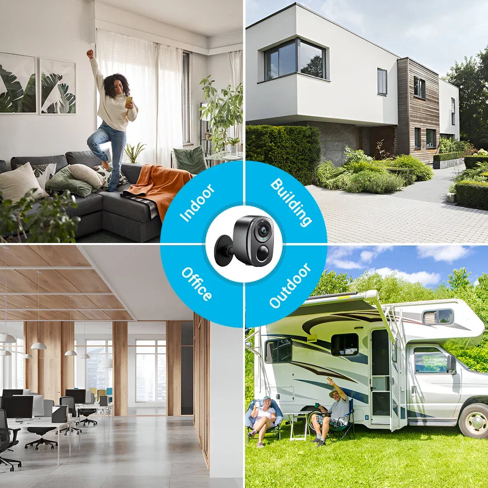 5MP 4G Solar Kamera mit Farb-Nachtsicht und Akku