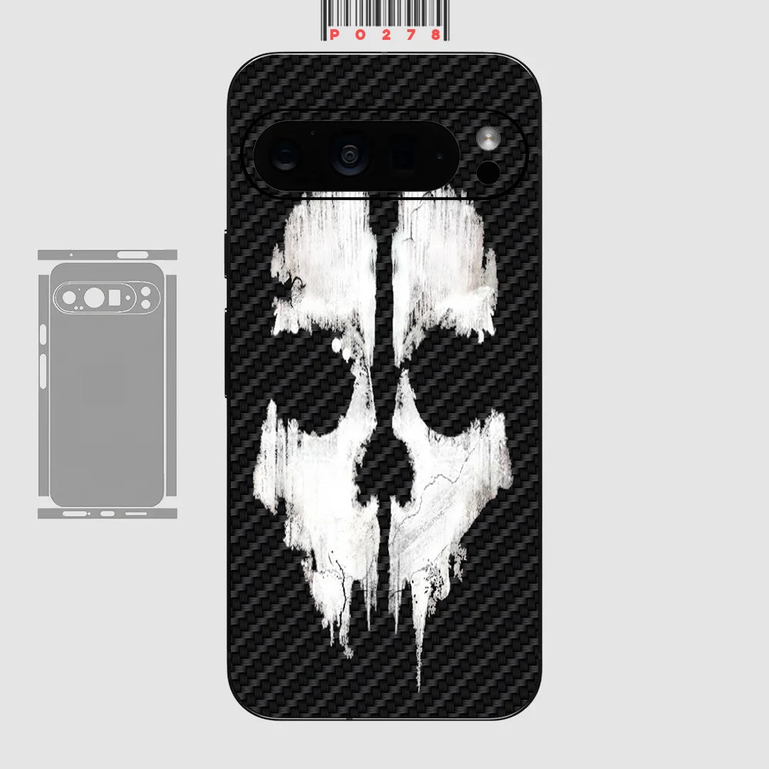 Kohlefaser Hautfolie für Pixel 9–7 Pro