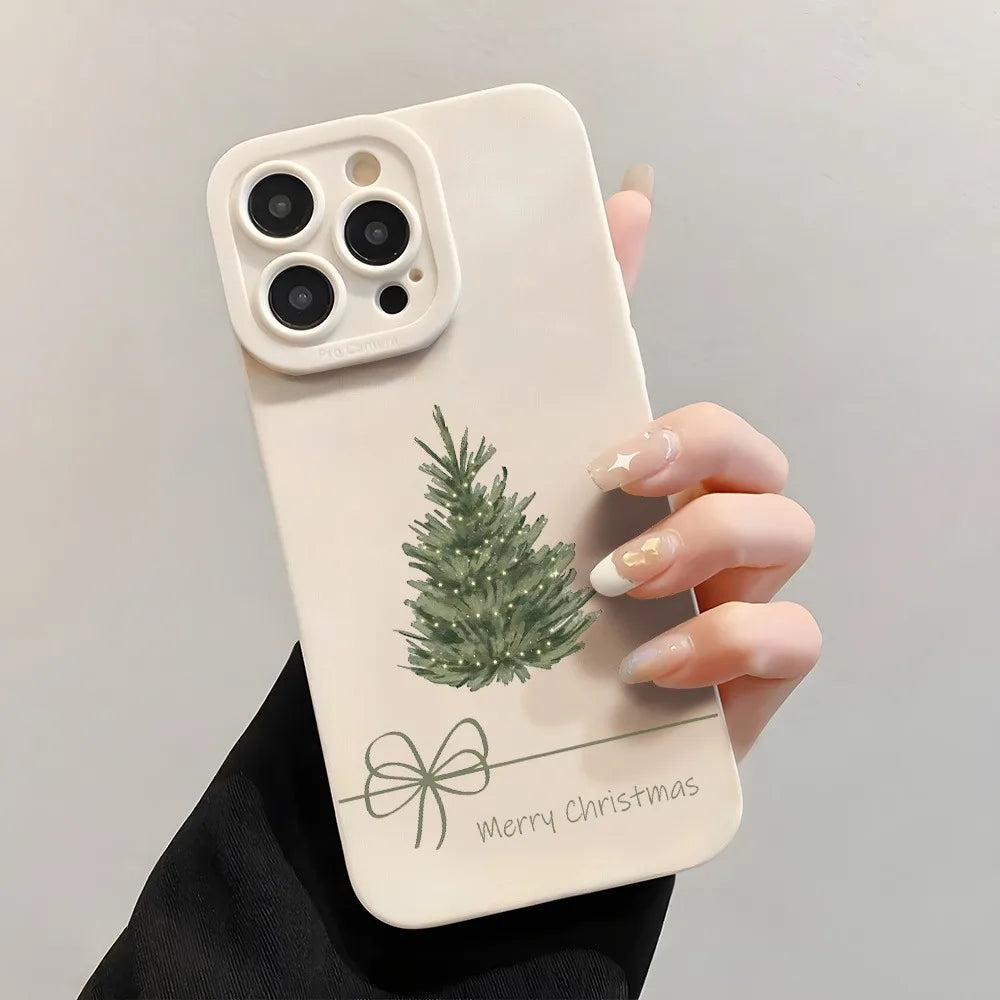 Weihnachts TPU Hülle Grün für iPhone 17 Pro Max