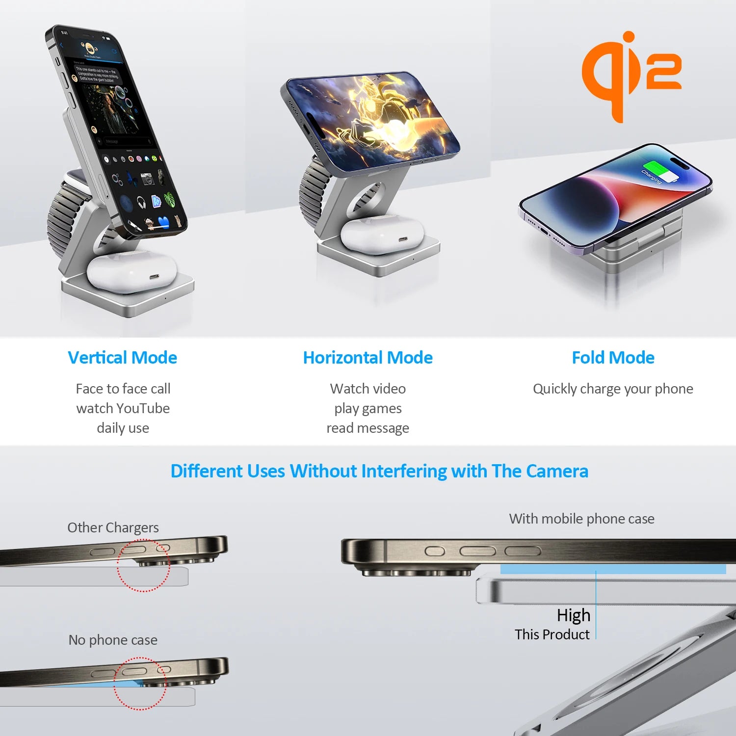 3-in-1 15W Magnetisches Ladegerät für iPhone & Apple