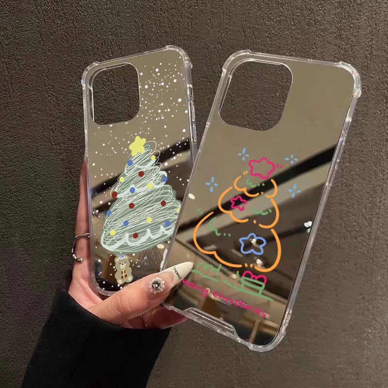 Weihnachtsbaum Stern Spiegel Handyhülle für S25