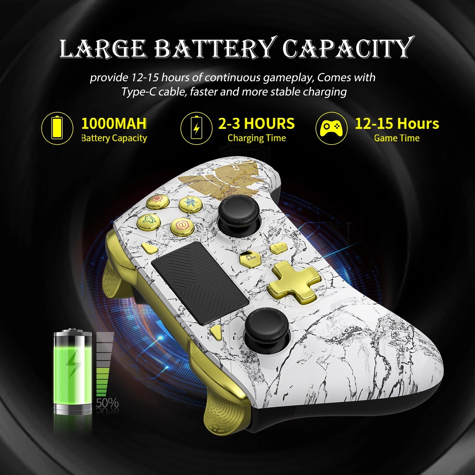 Multiplattform Bluetooth Controller mit Vibration