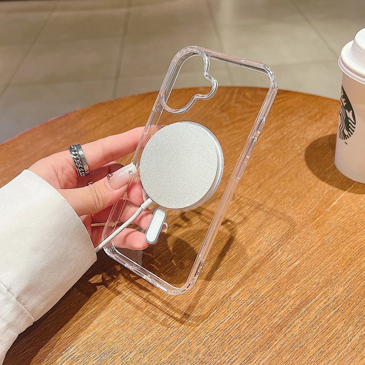 Kristallklare Magnethülle für iPhone 17 Pro Max