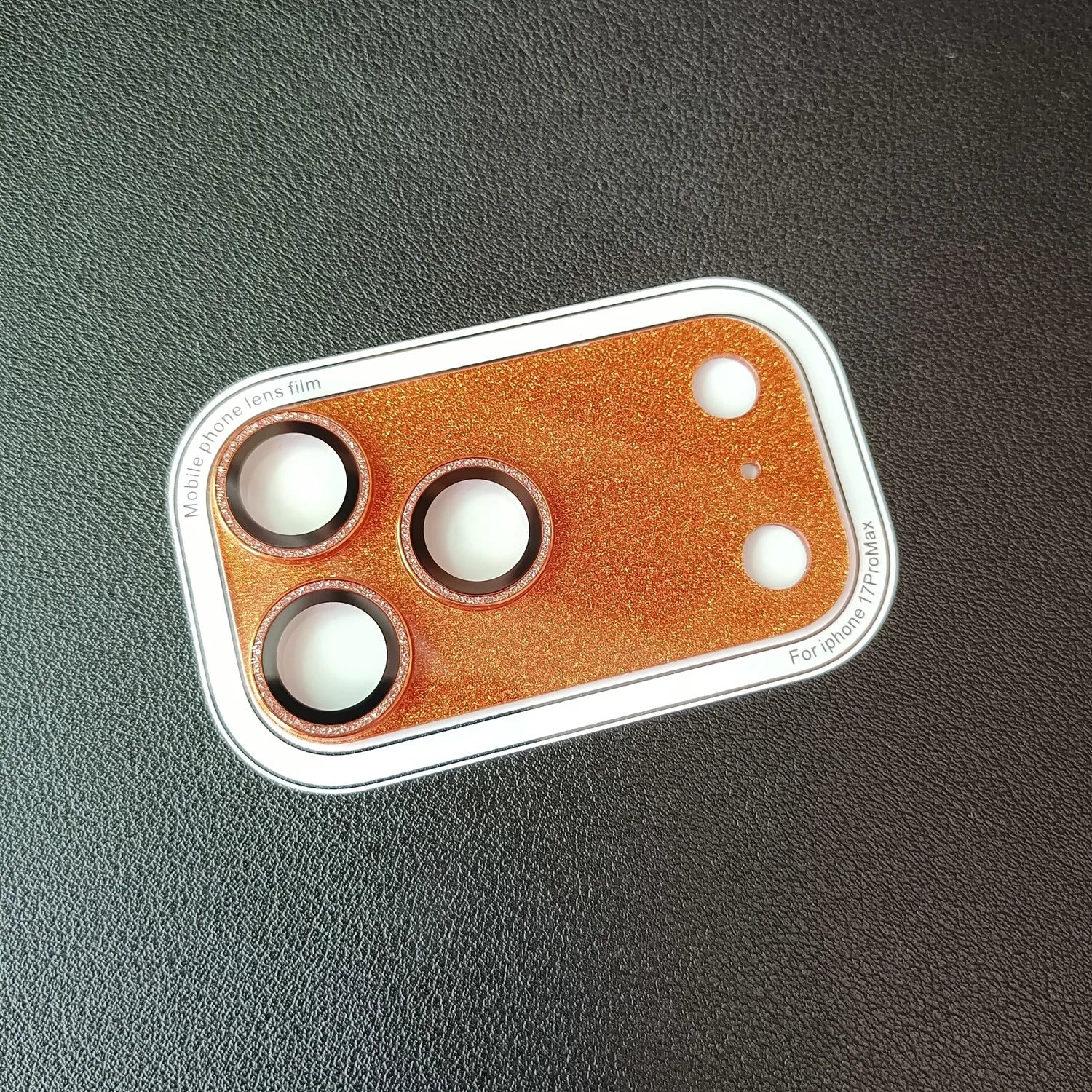 Glitter camera protective ring for iPhone 17 Pro Max