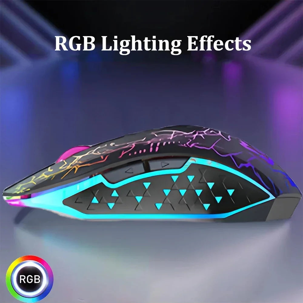 Bluetooth 5.2 Dual-Modus Gaming-Maus mit RGB