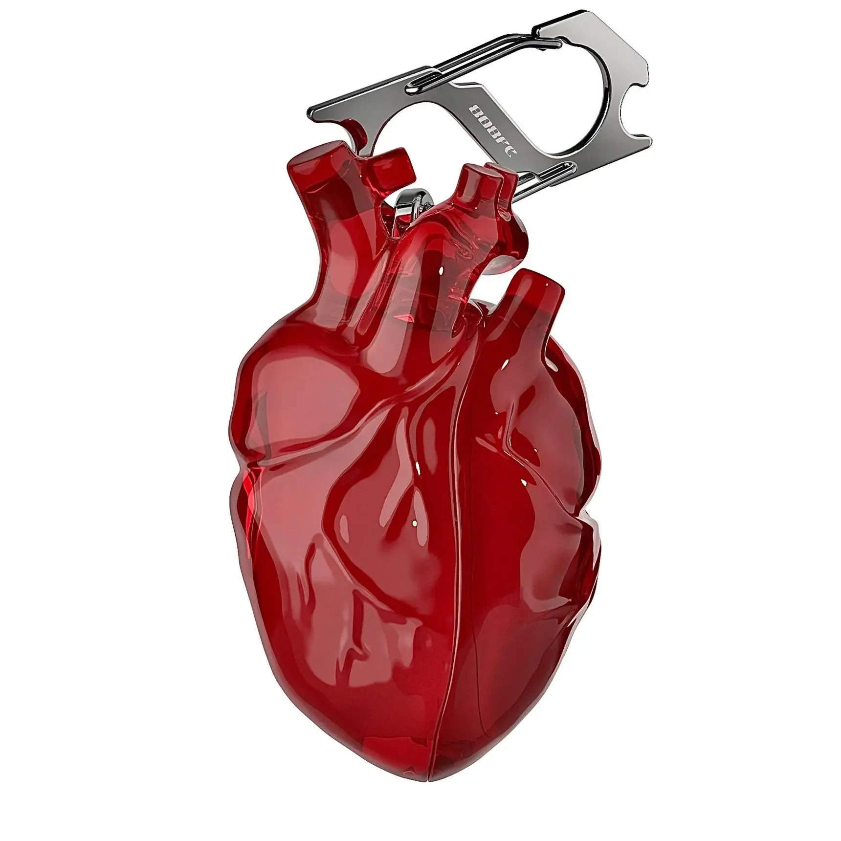 Coole Herz Airpods Hülle 3D Silikon Rot