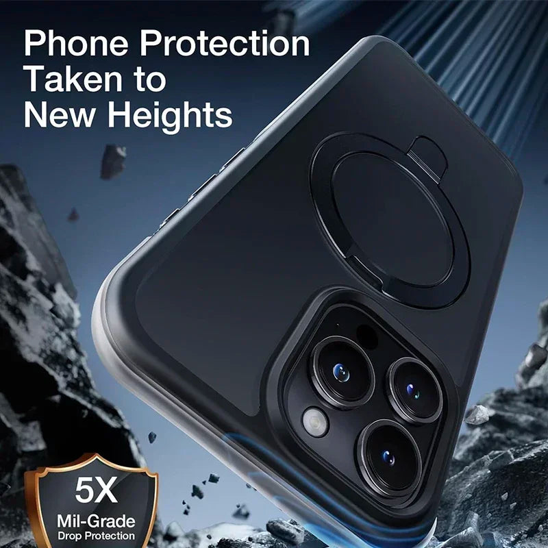 Magnethülle mit Ring für iPhone 12–16