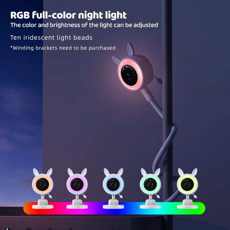 3,5 Zoll Baby Monitor RGB Nachtlicht Nachtsicht