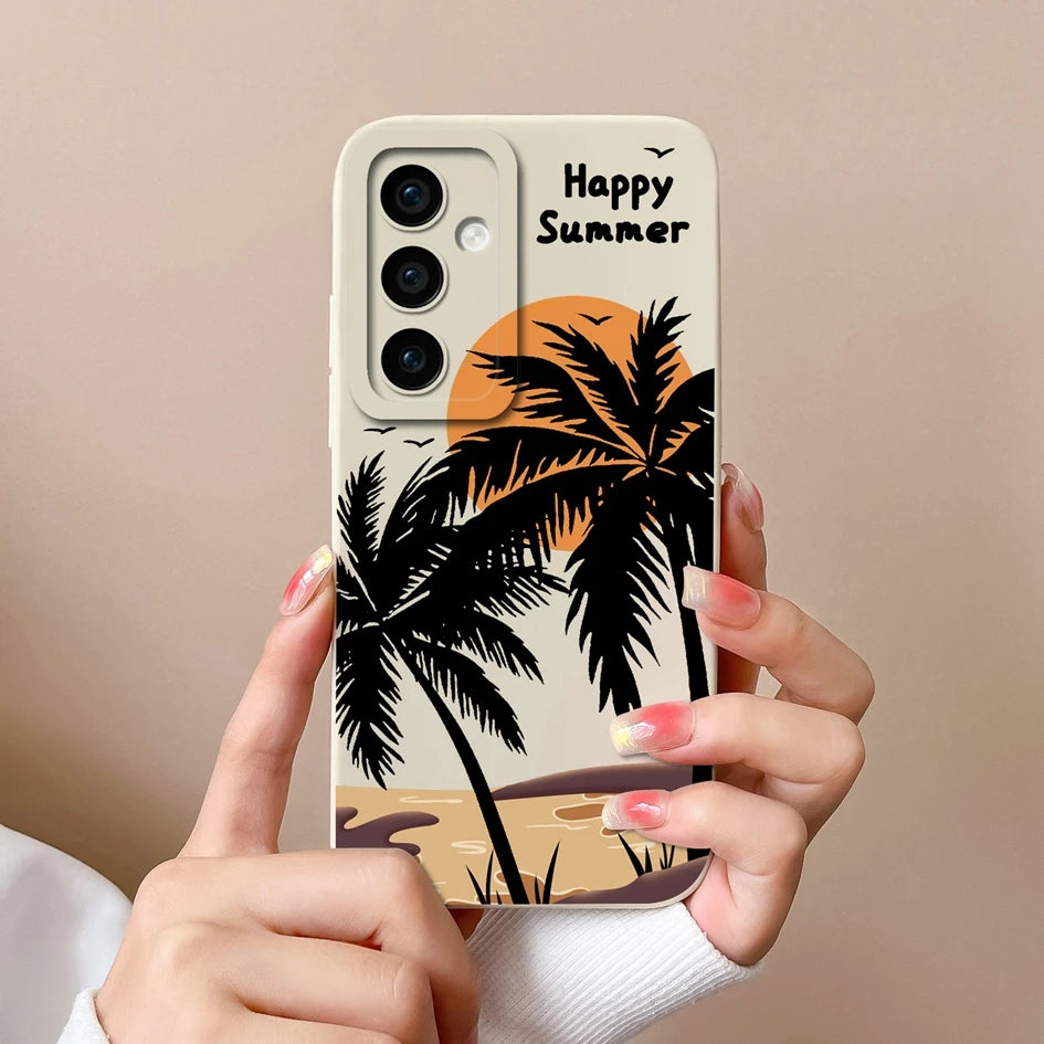 Leopard print silicone case with camera protection