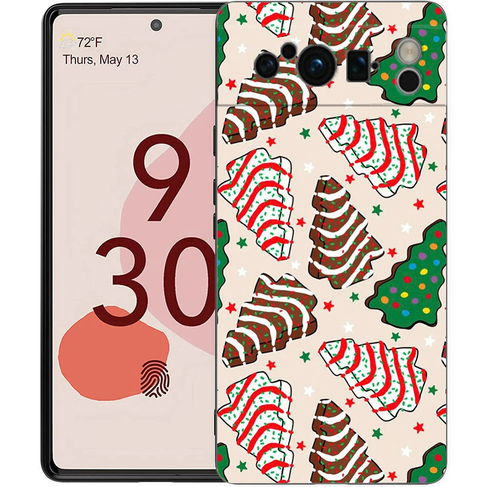 Pixel 9 8 Hülle TPU Cartoon Weihnachtsmotiv Schutz Case