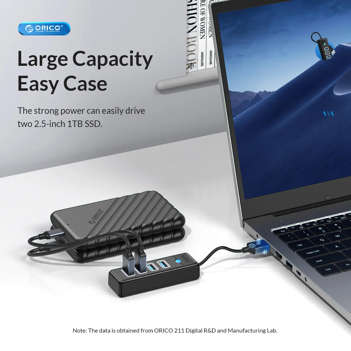 ORICO USB 3.0 HUB 4 Ports Mini OTG Adapter