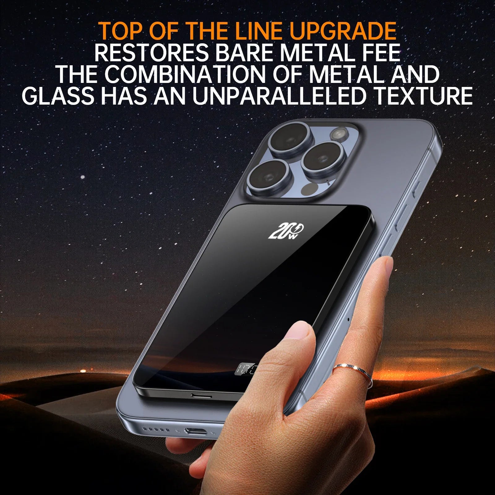 Ultraflache Magnet-Powerbank 5000/10000 mAh