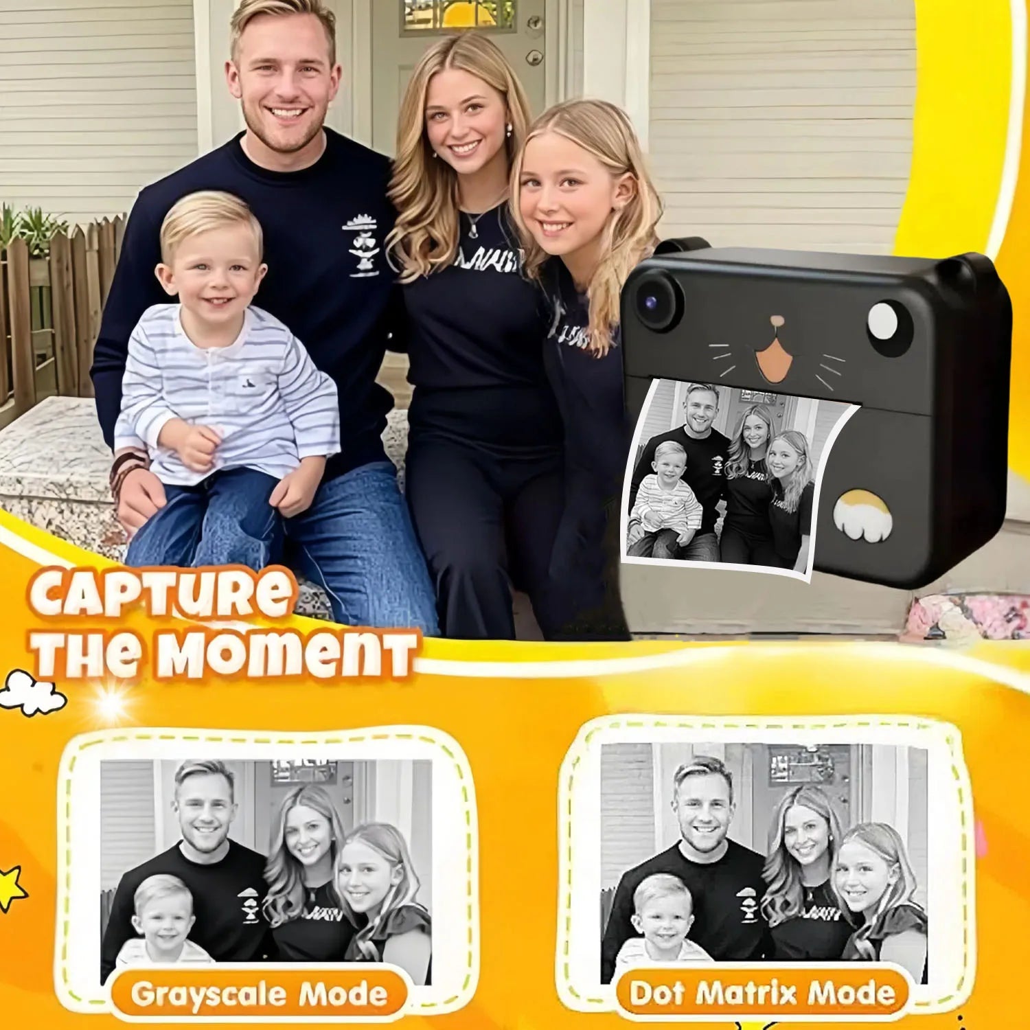 Kinder Digitalkamera Sofortdruck 1080P HD Mini