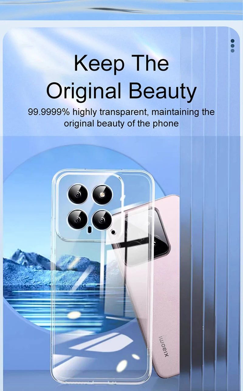 Klare Silikonhülle für Xiaomi Mi 14/13/12 Serie