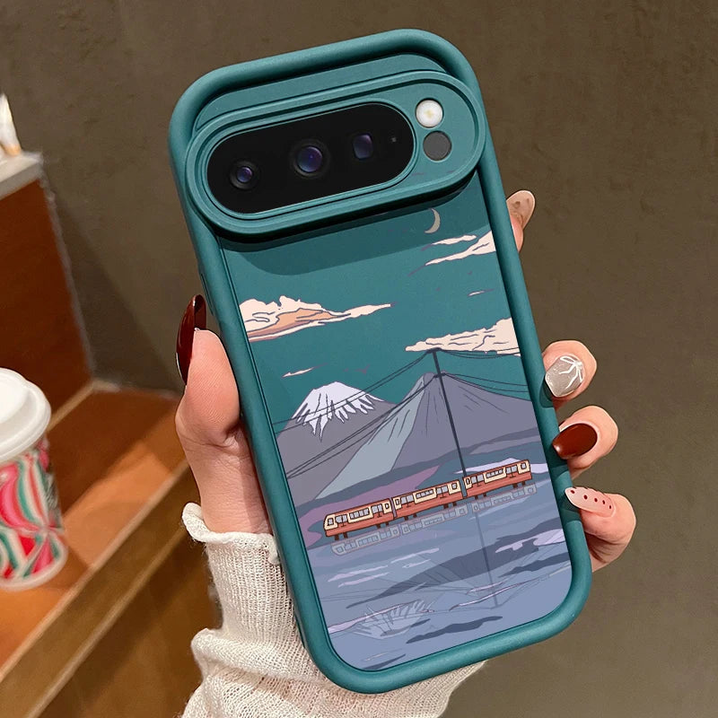 Einfarbige TPU-Hülle Pixel 8 7 Pro 9 XL