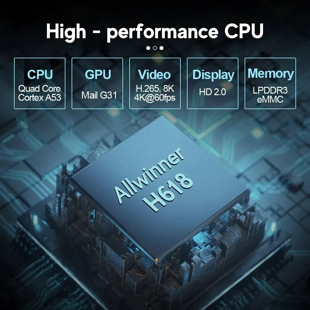 8K Android TV Stick with Wifi6 and voice control