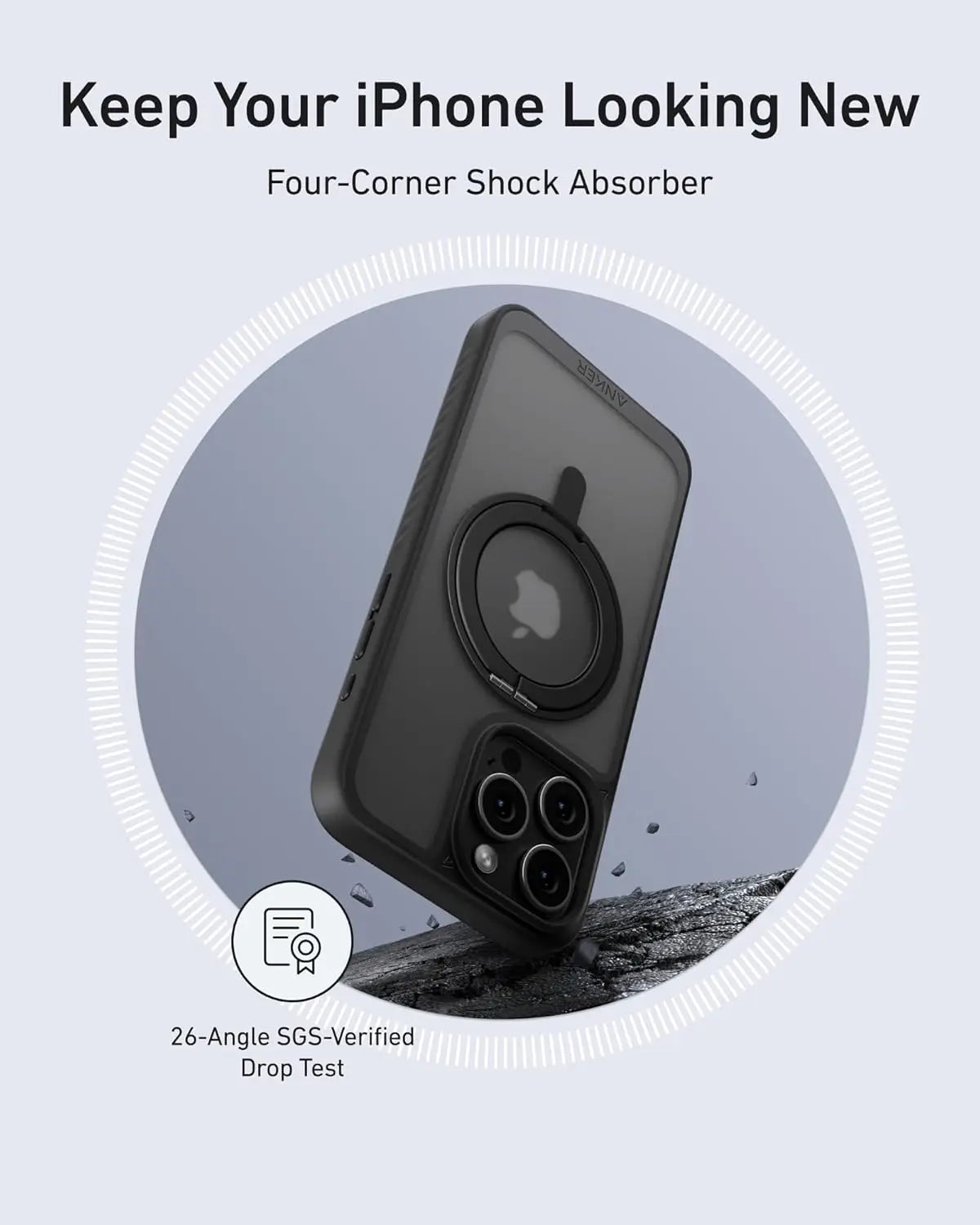 Ultra Magnet Hülle mit Ring für iPhone 16