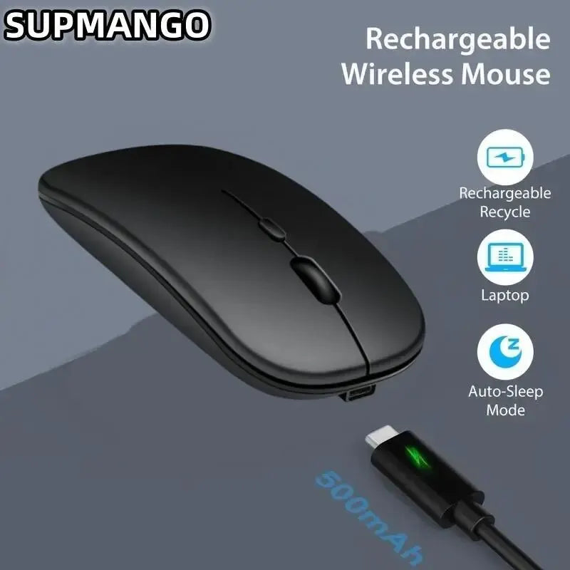 Ergonomische kabellose Gaming-Maus, leise, tragbar