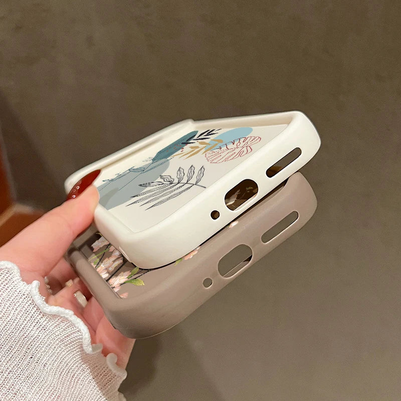 Blumen Silikonhülle für Google Pixel 9 Pro, Stoßfest