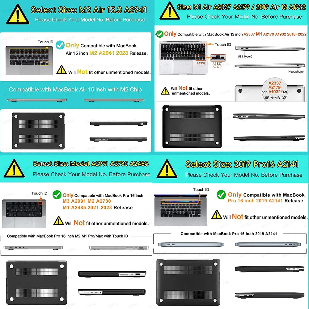 PU Leather Case for MacBook Air & Pro