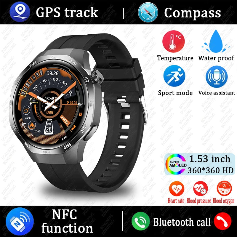 2025 Neue 5 MAX Smartwatch HD AMOLED GPS NFC Anruf
