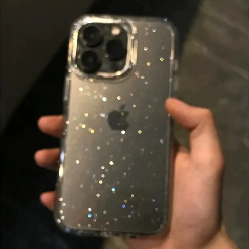 Luxury Bling Glitter Clear Phone Case for iPhone 11-16 Pro Max