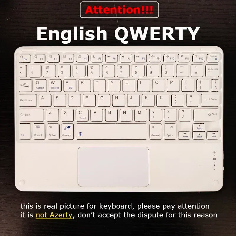 Kabellose Tastatur mit Maus für iPad Hülle