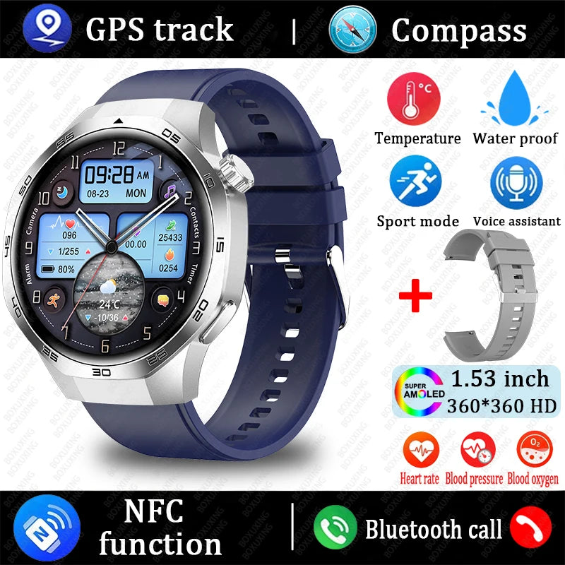 2025 Neue 5 MAX Smartwatch HD AMOLED GPS NFC Anruf