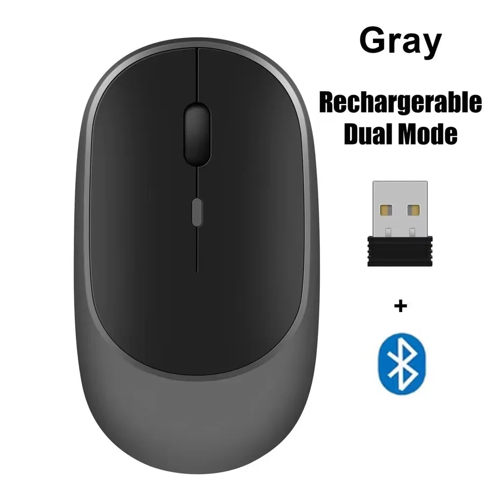 Kabellose Bluetooth 2,4G Maus Ergonomisch Leise