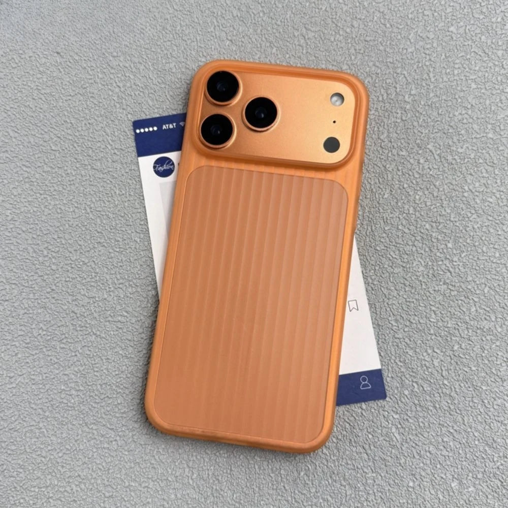 Matte Business Hülle für iPhone 17 Pro Max 3D Streifen
