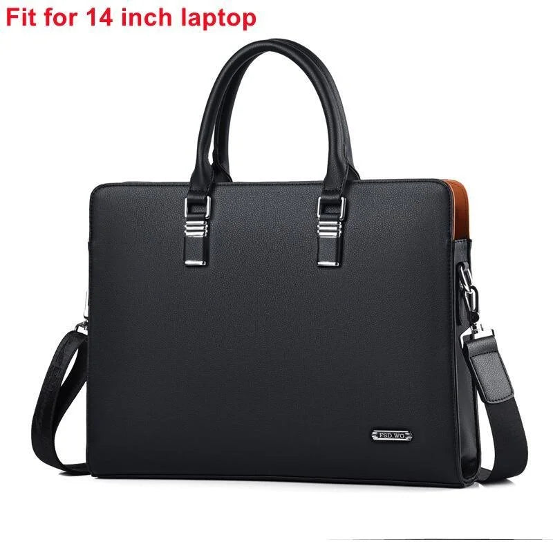MOTAORA Echtleder Laptoptasche 14-15,6 Zoll