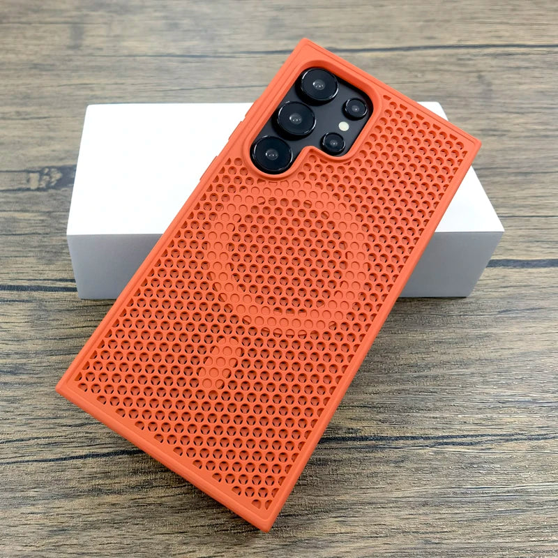 Luxus Hülle mit Wärmeschutz für Galaxy S25